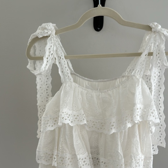 Petal & Pup Tanya Tiered Ruffle Eyelet Tank - Picture 3 of 4
